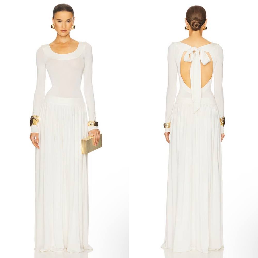 Helsa Aesther Jersey Maxi Dress in Vanilla Size Small NEW! New with tags!